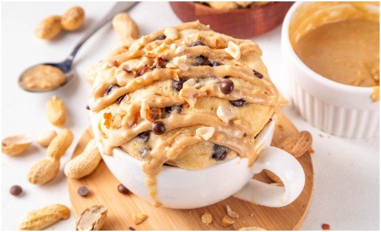 Peanut Butter Banana Mug Cake
