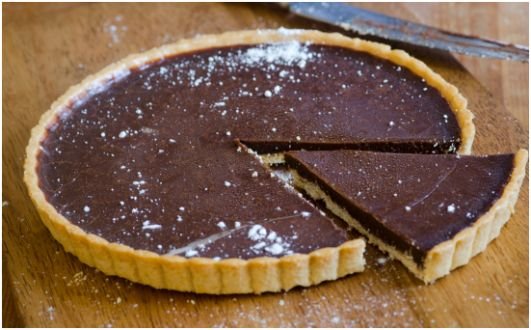 4-Ingredient Chocolate Tart