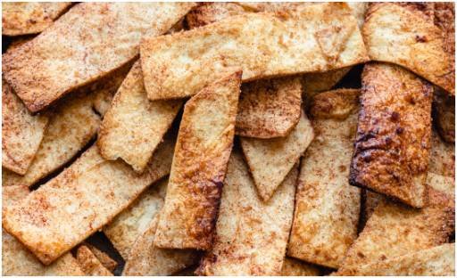 10-Minute Cinnamon Sugar Tortilla Crisps