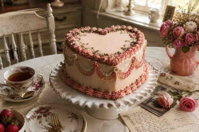 Vintage Heart Cake Ideas That Feel Classic, Romantic, and Completely Timeless